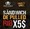 Sandwiches Pulled Rib